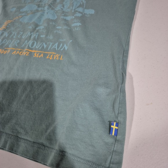 Fjallraven Top‎ Womens XS Teal Green V-Neck T-Shirt Colorado Hiking Outdoor - Picture 5 of 10